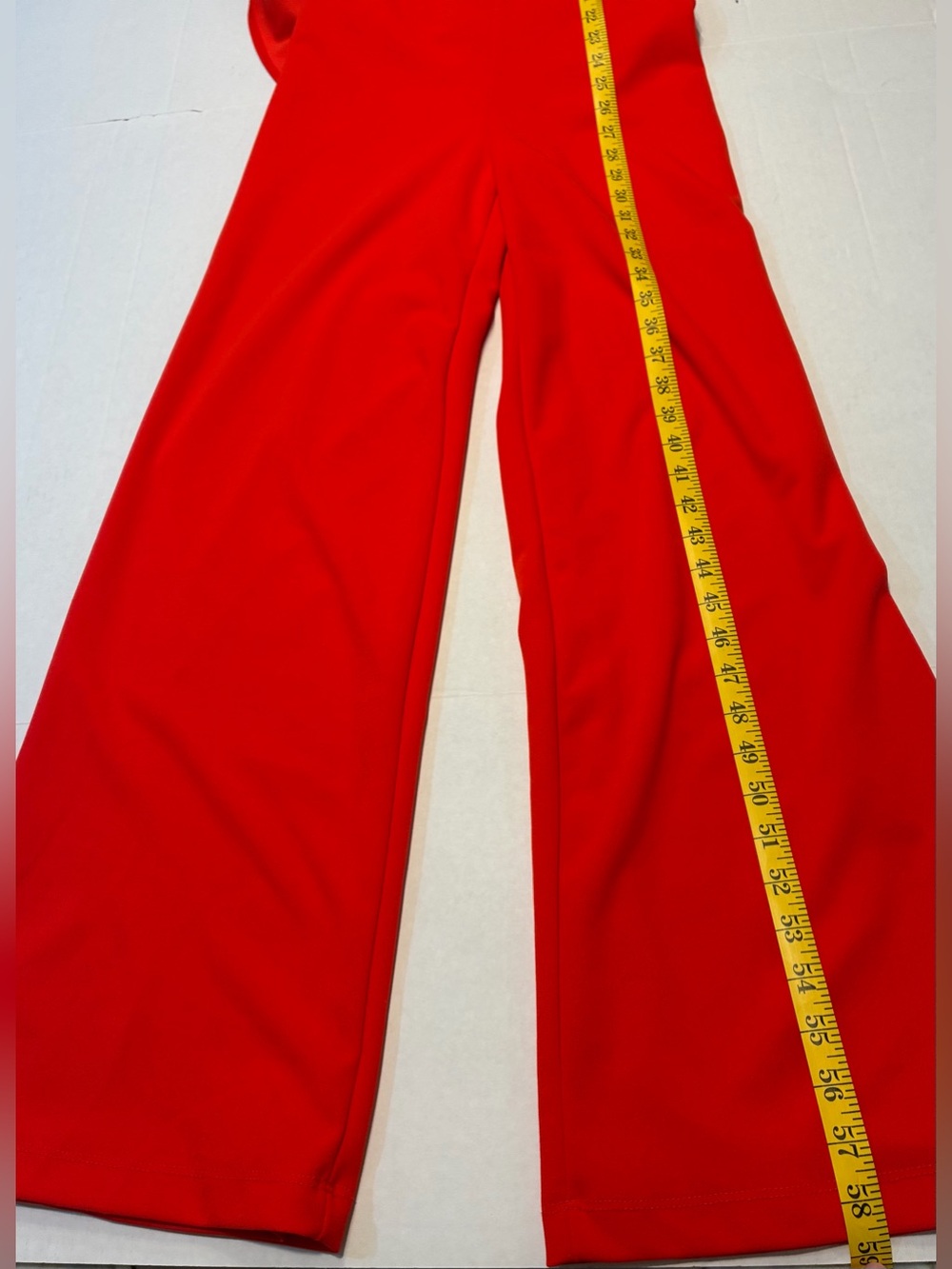 Lulus Size Small Make It a Date Coral Red Sleeveless Wide-Leg Jumpsuit - Picture 13 of 16